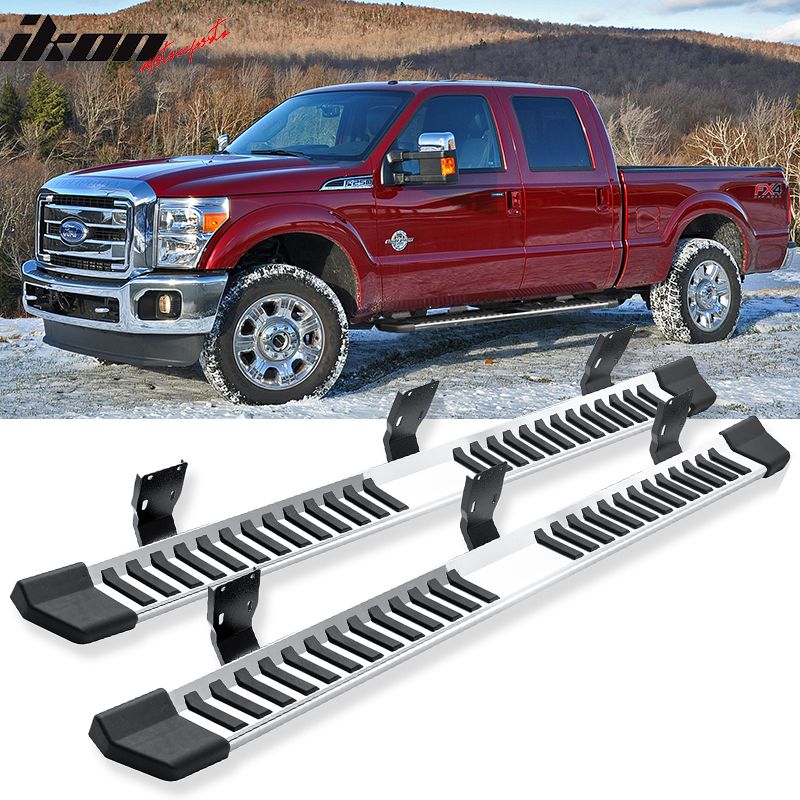 Step Bar Running Boards for 99-16 F250-550 SD Crew Cab HONEYCOMB FLAT 5.5"